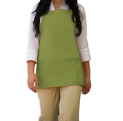 Adult Sage Green Short Bib Aprons